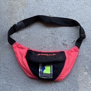 Deadstock UMBRO Belt Bag Fanny Pack Pink Black Vintage Sand Soccer Federation